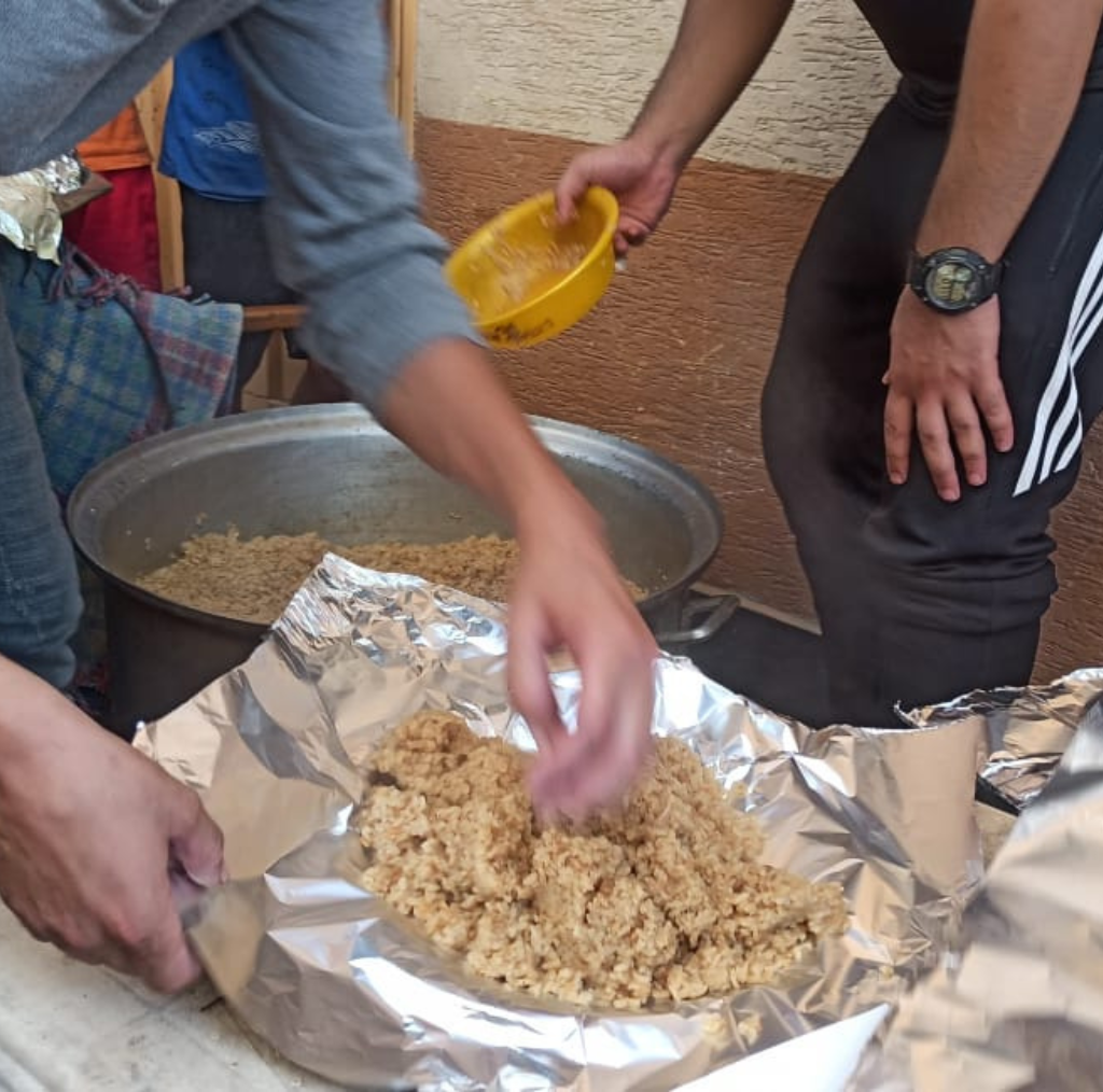 Sadhaqa Meal Preparation in Gaza